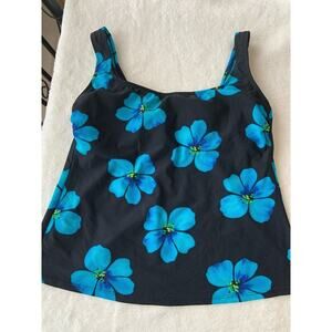 Longitude women’s swim top size 10 floral